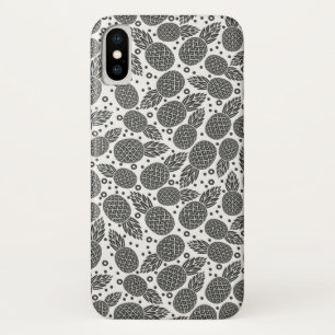 モノクロパイナップル iPhone X ケース
