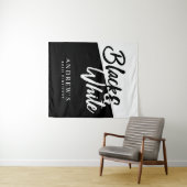 モノクロパーティー フォトブース背景 タペストリー (インサイチュ(横))