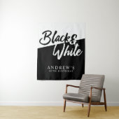 モノクロパーティー フォトブース背景 タペストリー (インサイチュ)