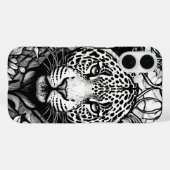 モノクロヒョウ柄ファッション Case-Mate iPhoneケース (裏面 (横))