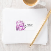 モノクロピンクフローラ住所 シール (インサイチュ)