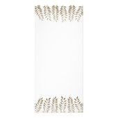 モノクロファーンウッドラ結婚ンドのメニュー ラックカード (裏面)