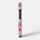 モノクロフェイス iPhoneケース (左側面)
