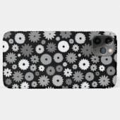 モノクロフラワーの繰り返しパターン Case-Mate iPhoneケース (裏面(横))