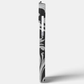 モノクロフルーアアンティークパターン Case-Mate iPhoneケース (裏面 / 左)