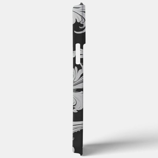 モノクロフルーアアンティークパターン Case-Mate iPhoneケース (裏面 / 右)