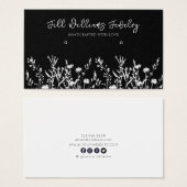 モノクロフローラ・イヤリングバスケディスプレイカード (正面&裏面)