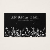 モノクロフローラ・イヤリングバスケディスプレイカード (正面)