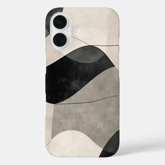 モノクロフロー電話ケース Case-Mate iPhoneケース (裏面)