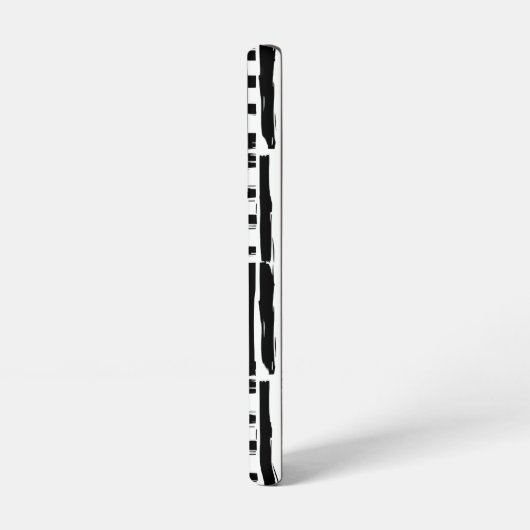 モノクロブラシストロークアート銀河系S22ケース SAMSUNG GALAXYケース (左側面)