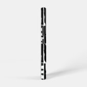 モノクロブラシストロークアート銀河系S22ケース SAMSUNG GALAXYケース (右側面)