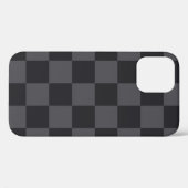 モノクロブラックグレークロアチ市松模様にア語 Case-Mate iPhoneケース (裏面 (横))