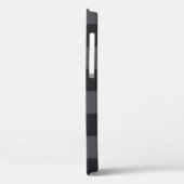 モノクロブラックグレークロアチ市松模様にア語 Case-Mate iPhoneケース (裏面 / 左)