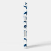 モノクロブルーウォーターカラーシャーク海 Case-Mate iPhoneケース (裏面 / 右)