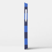 モノクロブルークロアチア市松模様に語 Case-Mate iPhoneケース (裏面 / 左)