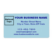 モノクロブルービジネスブランド出荷ラベル ラベル (正面)