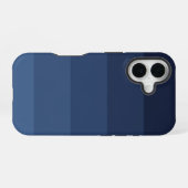 モノクロブルー iPhone 16ケース (裏面横)