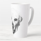 モノクロプレゼンス カフェラテマグ (右アングル)