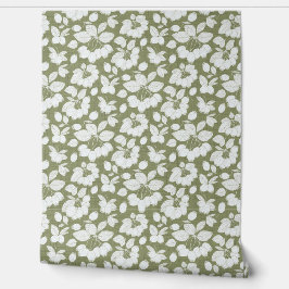 モノクロベリーブランチ壁紙 壁紙