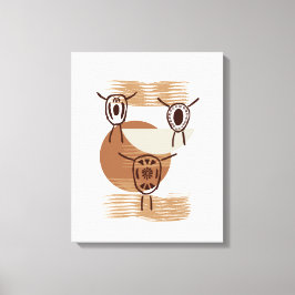 モノクロボロタイウォールアート キャンバスプリント