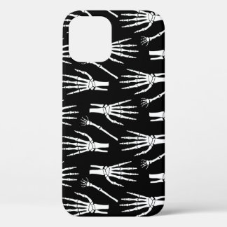 モノクロボーンハロウィーンパターン iPhone 12ケース