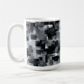 モノクロマトリクスモザイク コーヒーマグカップ (左)