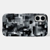 モノクロマトリクスモザイク Case-Mate iPhoneケース (裏面 (横))
