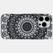 モノクロマンダラ模様 Case-Mate iPhoneケース (裏面 (横))