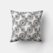 モノクロマンダラ装飾用クッション クッション (裏面)