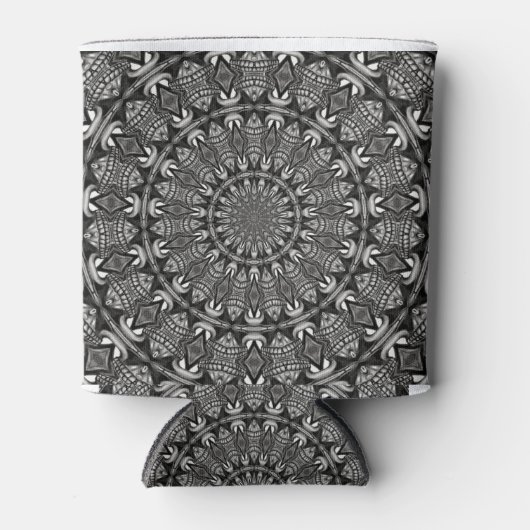 モノクロマンダラ 缶クーラー (正面)