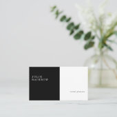 モノクロミニマモダンリストプロフェッショナルV3 名刺 (スタンド正面)