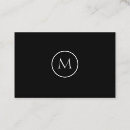 モノクロミニマリスモノグラムのトブエレガントラック 名刺