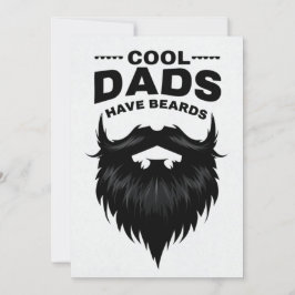 モノクロミニマルファーザデイカード 招待状