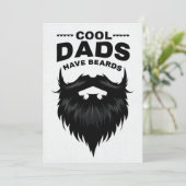 モノクロミニマルファーザデイカード 招待状 (スタンド正面)