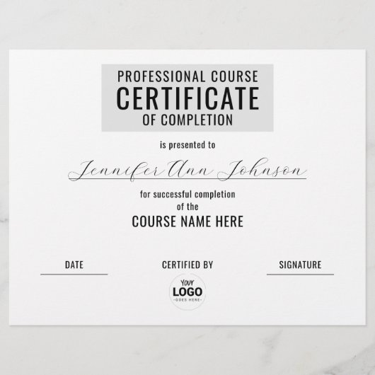 モノクロミニマル白黒証明書賞 (正面)