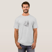 モノクロミュージックデザイン Tシャツ (正面フル)