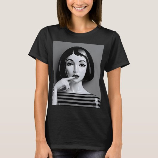モノクロミューズティー Tシャツ (正面)