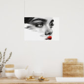 モノクロミューズ:恵みを垣間見る ポスター (キッチン)