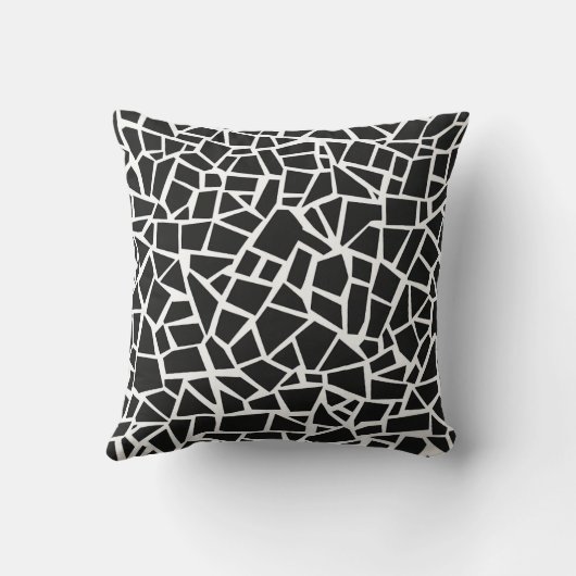 モノクロモザイク クッション (裏面)