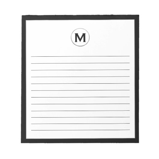 モノクロモダングラム ノートパッド (正面)