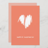 モノクロモダンホワイトハートQRコードの消去 シーズンカード (正面/裏面)