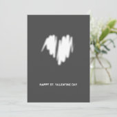 モノクロモダンホワイトハートQRコードの消去 シーズンカード (スタンド正面)