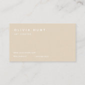  モノクロモダンリードブラック&金ゴールドルック 名刺 (裏面)