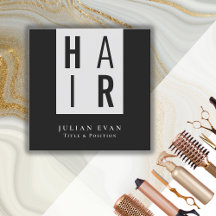 モノクロモダン白黒の美容師