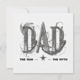 モノクロモダン「パパ」ファーザーズ・デイ・カード シーズンカード