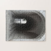 モノクロモノクロ旧市街ドアクロアチア ジグソーパズル (横)