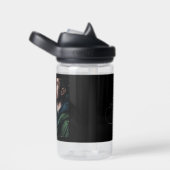 モノクロモノグラムのフルフォト ウォーターボトル (右面)