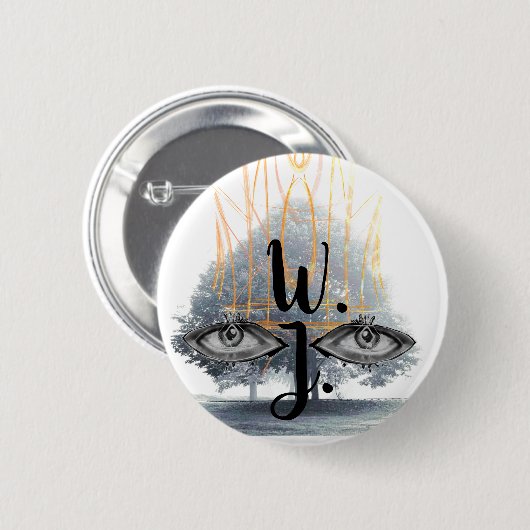 モノクロモノグラム王室の狂気の王子 缶バッジ (正面&裏面)