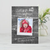 モノクロライトアップ!クリスマスホリデーカード (スタンド正面)