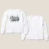 モノクロラブラベル (デザイン 正面＆背面)